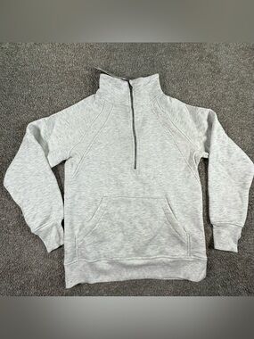 Danskin Girls Beige Half-Zip Sweatshirt Size XS Polyester Rayon Spandex